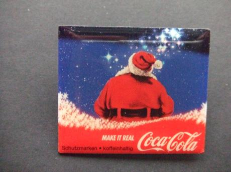 Coca Cola kerstman op de rug gezien